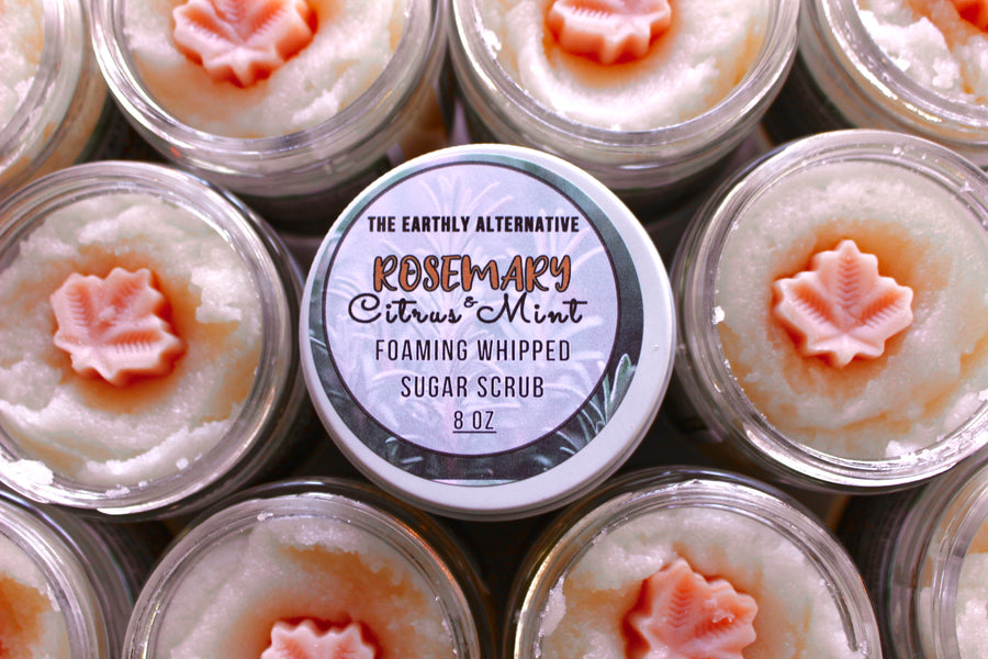 Rosemary & Citrus Mint Foaming Whipped Sugar Scrub