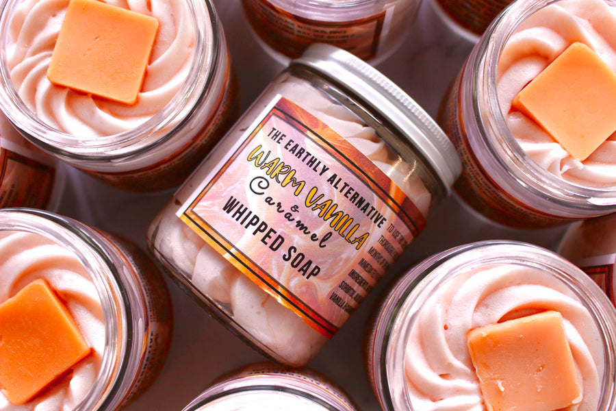 Warm Vanilla & Caramel Whipped Soap